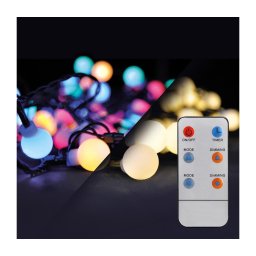 Instalație LED RGBW de Crăciun de exterior Brilagi 200xLED/8 funcții 25m IP44 + telecomandă