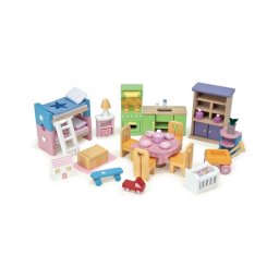 Set complet de mobilier pentru căsuță de păpuși Starter Le Toy Van
