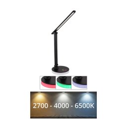 Globo 58445B - Lampă de birou LED RGBW dimabilă GERALDO LED/5W/230V + LED/2W