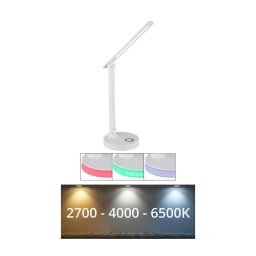 Globo 58445W - Lampă de birou LED RGBW dimabilă GERALDO LED/5W/230V + LED/2W