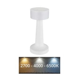 Globo 58447W - Lampă de birou LED tactilă reglabilă ANGELIKA LED/1W/3,7V albă