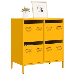 Dulap, galben mustar, 68x39x73,5 cm, otel laminat la rece GartenMobel Dekor