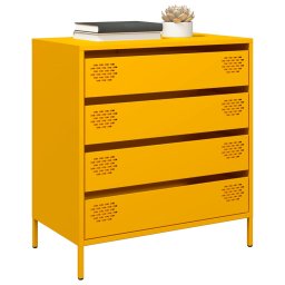 Dulap, galben mustar, 68x39x73,5 cm, otel laminat la rece GartenMobel Dekor