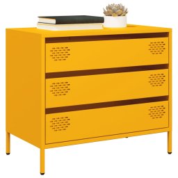 Dulap, galben mustar, 68x39x58,5 cm, otel laminat la rece GartenMobel Dekor