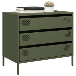 Dulap, verde masliniu, 68x39x58,5 cm, otel laminat la rece GartenMobel Dekor
