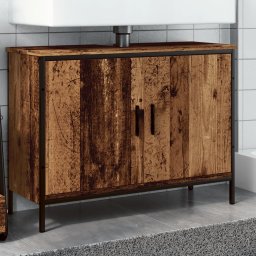 Dulap de chiuveta, lemn vechi, 80x30x60 cm, lemn prelucrat GartenMobel Dekor