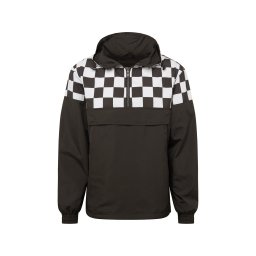 Urban Classics Geacă de primăvară-toamnă negru / alb