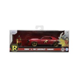 JADA BATMAN SET FIGURINA ROBIN SI MASINUTA METALICA CHEVROLET CAMARO 1967 SCARA 1:32