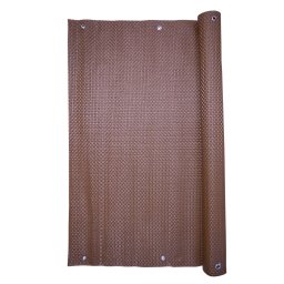 Paravan pentru balcon, terasa, gard, UV, 800 g/m2, maro, 3x0.9 m