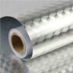 Set 3 x Autocolant ALUMINIU pentru Bucatarie 40x500 cm Model ROMB