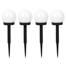 SET 4 Lampi solare X18 pentru gradina sau terasa in forma de GLOB