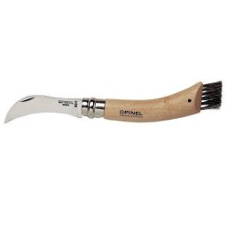 Opinel No. 08 Mushroom foldable knife w. Brush
