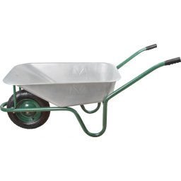 Roaba cu cuva zincata 70 l, roata cu camera, janta metalica, Evotools,