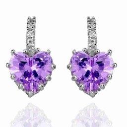 Cercei Borealy Sapphire Heart Purple