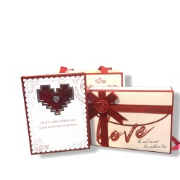 Colier in Forma de Inima cu Cutie Cadou , Cadou Valentine, s Day pentru Femei