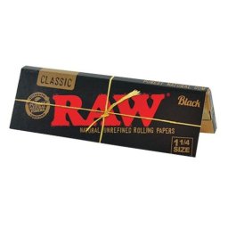 Raw Black Foite Classic din canepa super-subtiri 1/4 78mm x50
