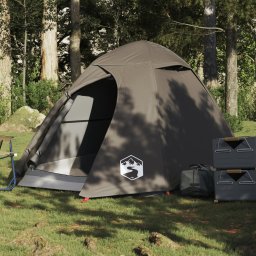 Cort de camping cupola pentru 2 persoane, maro, impermeabil GartenMobel Dekor