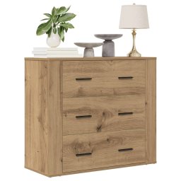 Dulap, stejar artizanal, 80x33x70 cm, lemn prelucrat GartenMobel Dekor
