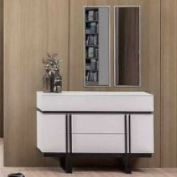 Comoda Studio Casa 1200x845x450mm Oglinzi Sablate Alb