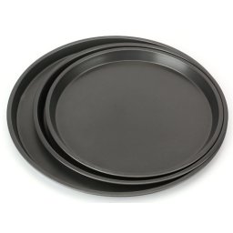 Set 3 tavi rotunde pentru pizza din teflon