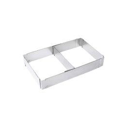 Forma dreptunghiulara pentru tort reglabila de 28 pana la 53 cm H-8CM