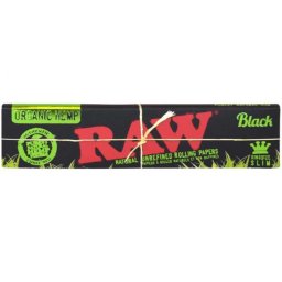 Raw Black Foite Organic extra-subtiri din canepa King Size 110mm x32