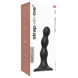 Bile Strap-on-me S - dildo cu ventuză, formă rotundă (negru)