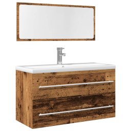 Set mobilier de baie, 2 piese, lemn vechi, lemn prelucrat GartenMobel Dekor