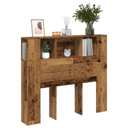 Tablie pat cu dulap, lemn vechi 120x19x104,5 cm lemn prelucrat GartenMobel Dekor