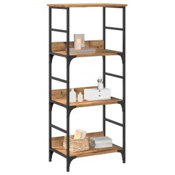 Biblioteca, stejar artizanal, 50x33x117,5 cm, lemn prelucrat GartenMobel Dekor