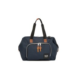 Bagmori Geantă de scutece albastru închis / maro / negru / alb