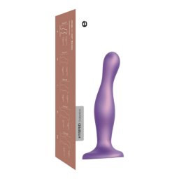 Strap-on-me Curvy M - dildou ondulat, ventuză (mov)