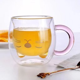 Cana cu Pereti Dubli Pink Cat