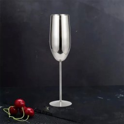 Pahar sampanie din Otel inoxidabil Silver