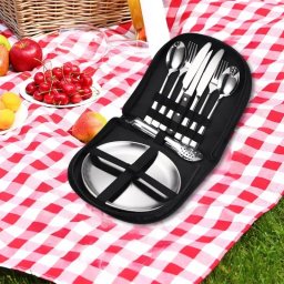 Set tacamuri si farfurii pentru picnic 10 piese