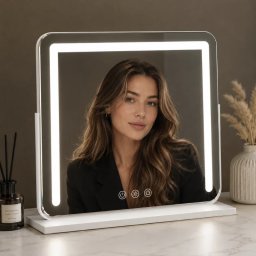 Oglinda de Machiaj Glamour cu LED 60x52cm