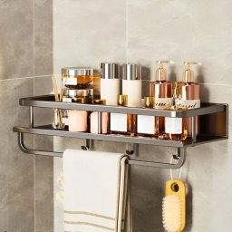 Organizator de perete cu suport prosop 30 cm