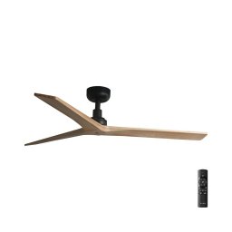 Ventilator de tavan FARO 34283 KLIM M maro/negru d. 125 cm + telecomandă