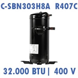 Compresor Scroll Sanyo R407C, 3HP