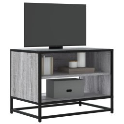 Dulap TV, gri sonoma, 61x40x46 cm, lemn prelucrat si metal GartenMobel Dekor