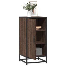 Dulap, stejar maro, 35,5x35x76 cm, lemn prelucrat si metal GartenMobel Dekor