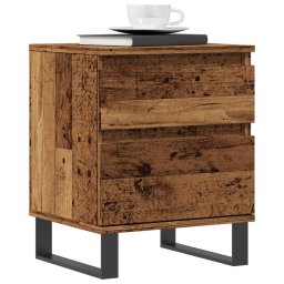 Noptiere, 2 buc., lemn vechi, 40x35x50 cm, lemn prelucrat GartenMobel Dekor