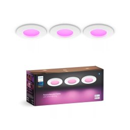 SET 3x corp de iluminat LED RGBW dimabil pentru baie Philips Hue SLIM LED/8,3W/230V