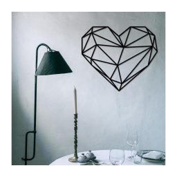 Decorațiune de perete 47x40 cm metal inimă