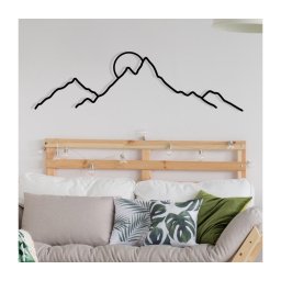 Decorațiune de perete 100x29 cm metal munți