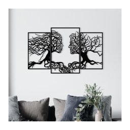 Decorațiune de perete 116x71 cm metal Arborele Vieții