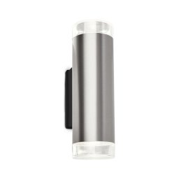 Aplică LED de exterior Brilo 2xGU10/4,7W/230V IP44 4000K crom mat