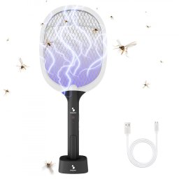 Capcana electrica pentru insecte Beper P206ZAN250, 2W, Incarcare USB, Suport, Iluminare LED, Alb