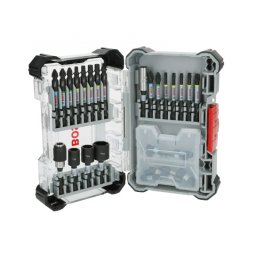 BOSCH Set de 35 biti si accesorii pentru insurubare PRO Impact, prindere hexagon 1/4"