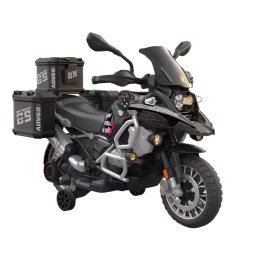 Motocicleta electrica gs1250, baterie 12v7ah, roti din spuma eva, negru